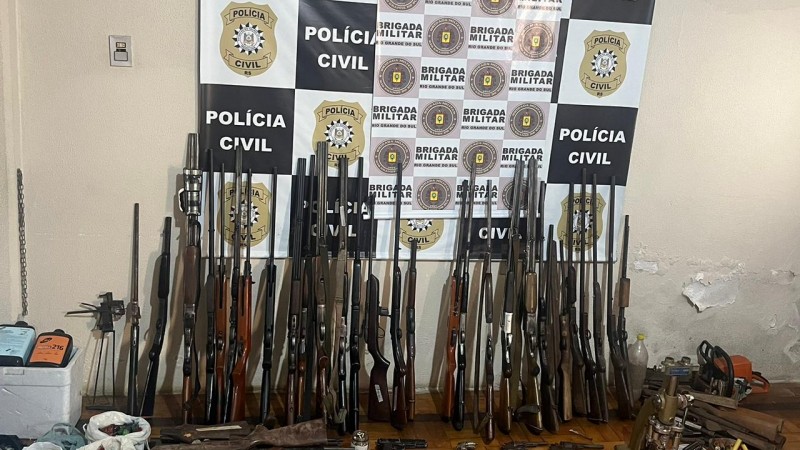 Polícia Civil apreende 44 armas de fogo em Piratini